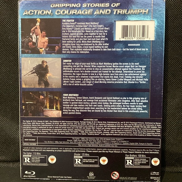 Blu-Ray & DVD- Mark Wahlberg Triple Features “Fighter”, “Shooter”&“FourBrothers” - Picture 2 of 5